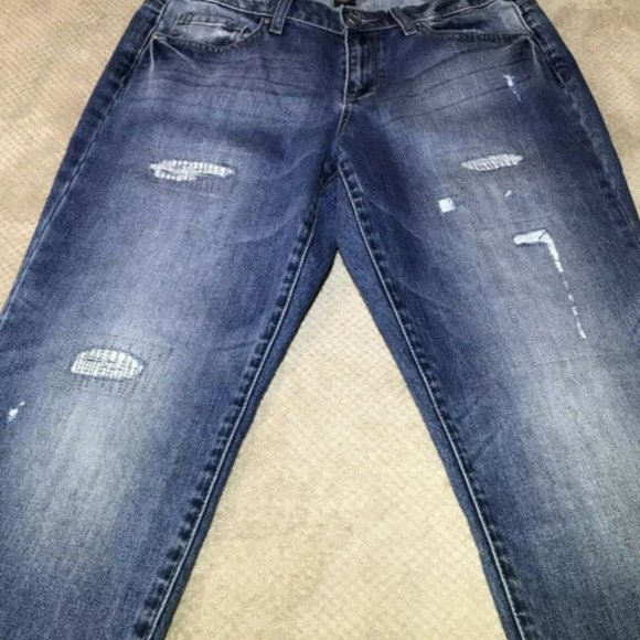DKNY Bleecker Boyfriend Destructed Jeans Size 12 - Picture 5 of 5
